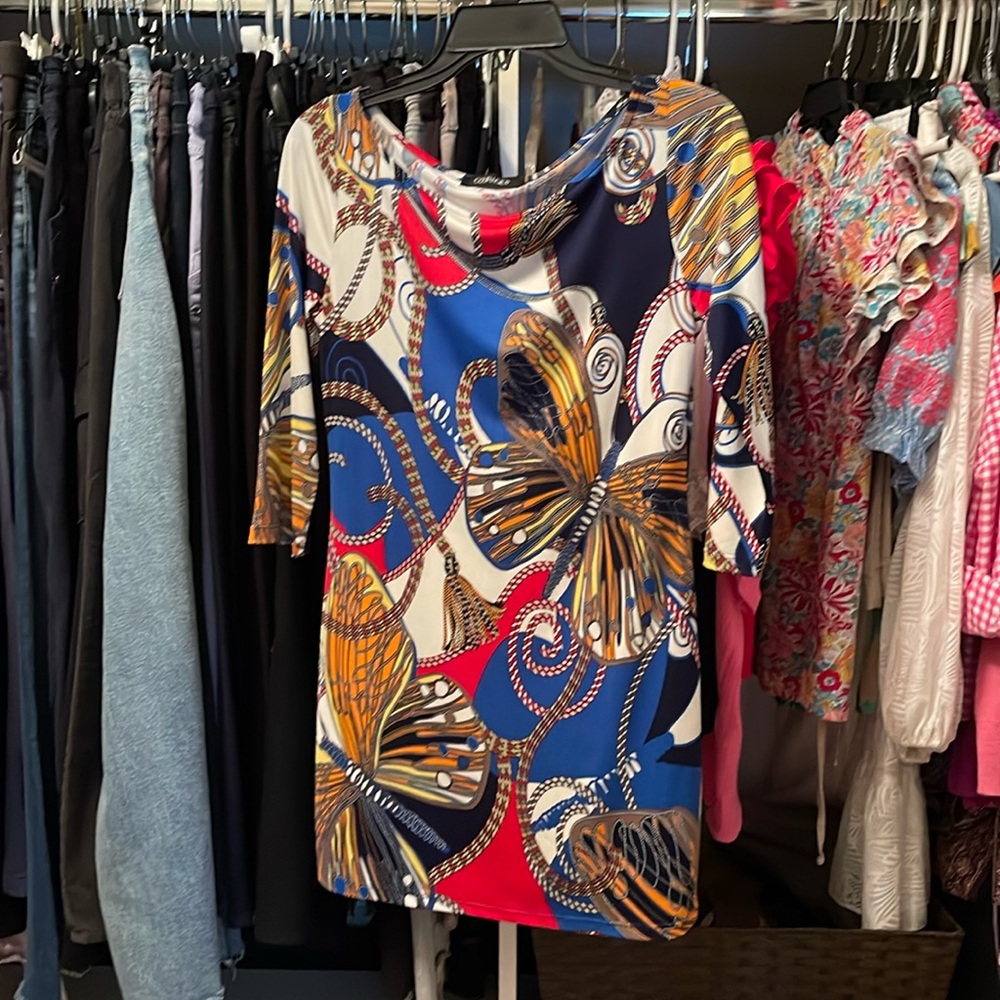 Courage B Butterfly dress mini dress/cover up size small